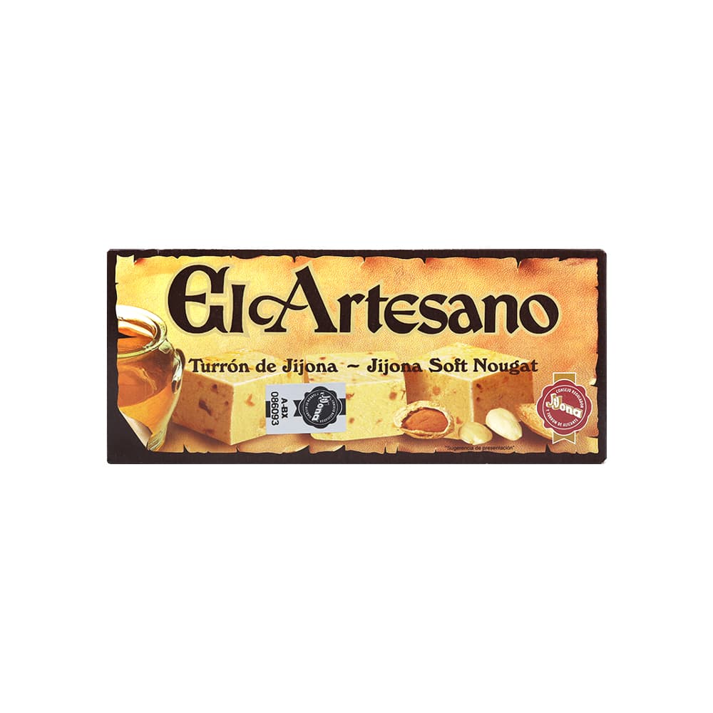 Turrón de Jijona calidad extra El Artesano (150 g / 5.29 oz) - Imagen 1