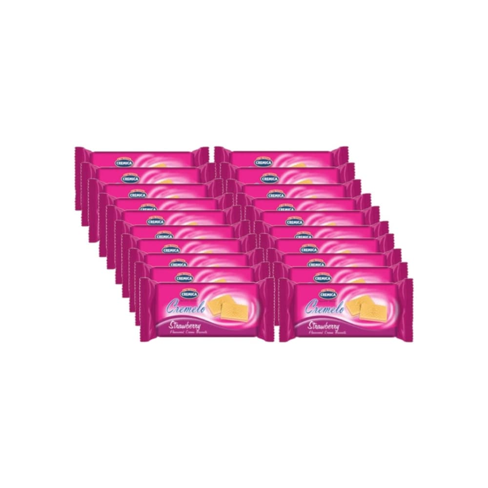 Galletas con crema sabor fresa Cremelo Mrs. Bector's Cremica (440 g / 15.5 oz) - Imagen 1