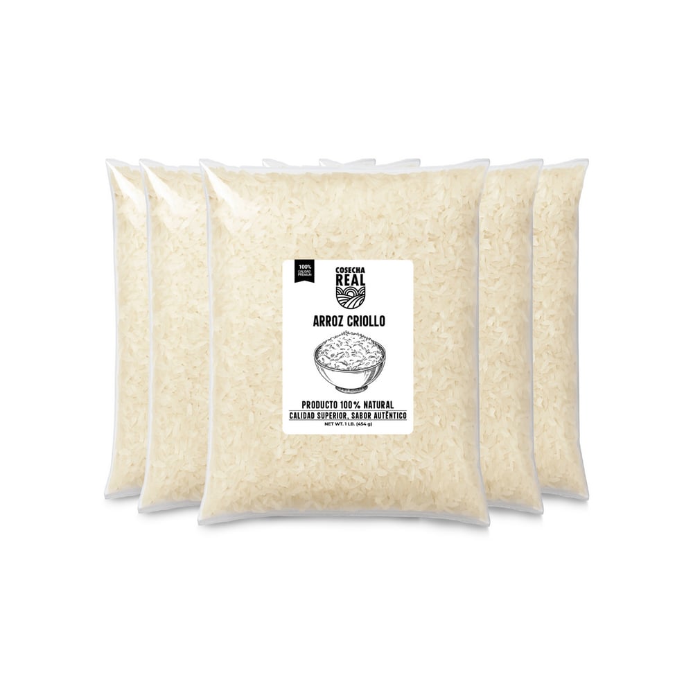Arroz criollo Cosecha Real (5 x 454 g / 1 lb) - Imagen 1