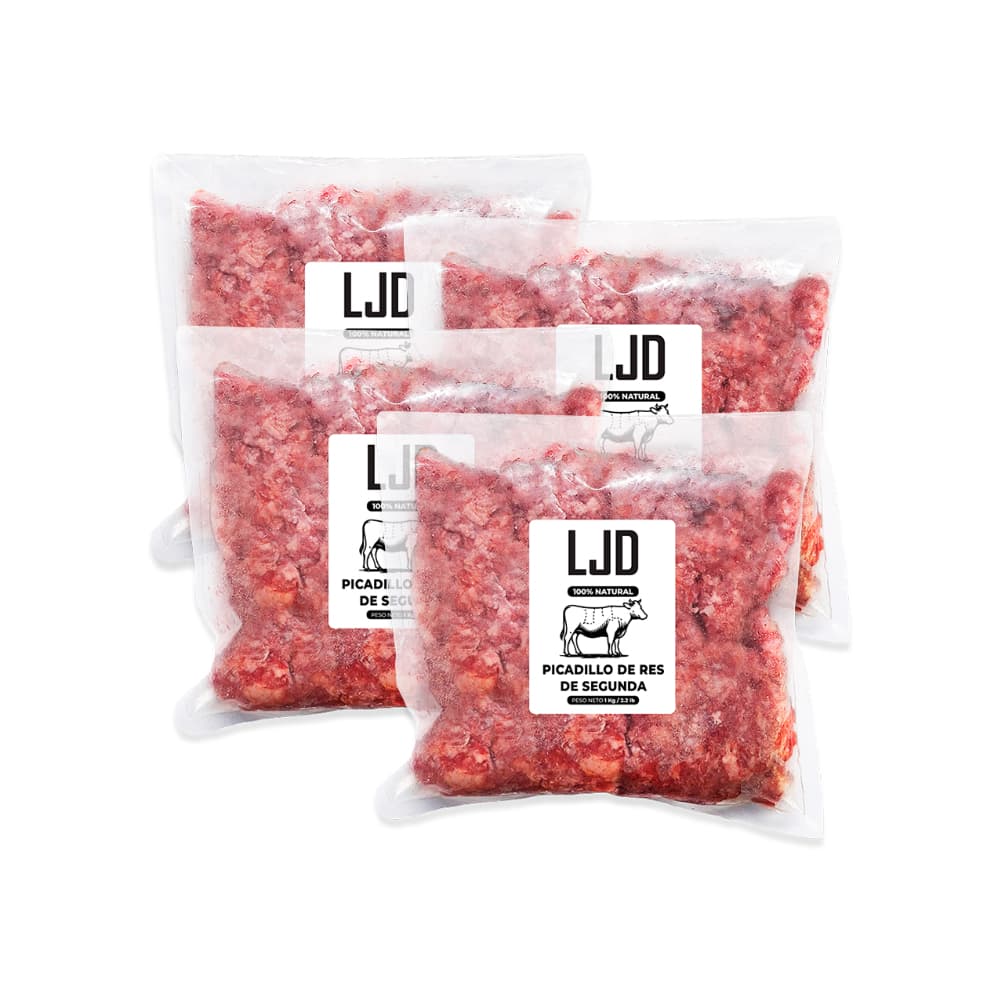 Picadillo de res de segunda LJD (4 x 1 kg / 2.2 lb) - Imagen 1
