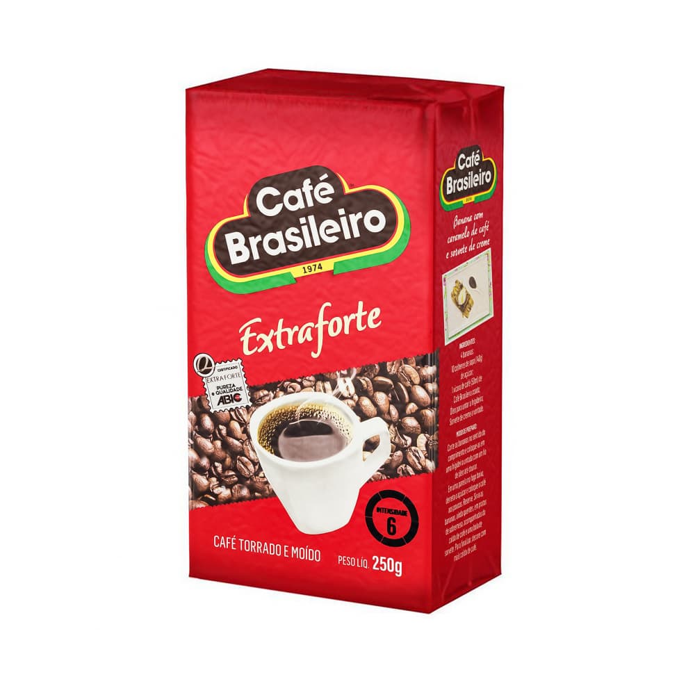 Café extra fuerte Brasileiro (250 g / 8.8 oz) - Imagen 1