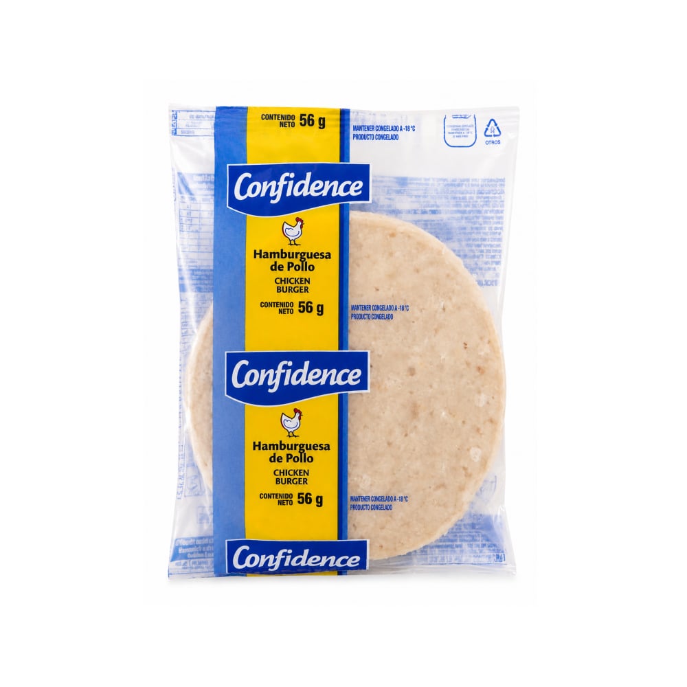 Hamburguesa de pollo Confidence (56 g / 1.97 oz) - Imagen 1