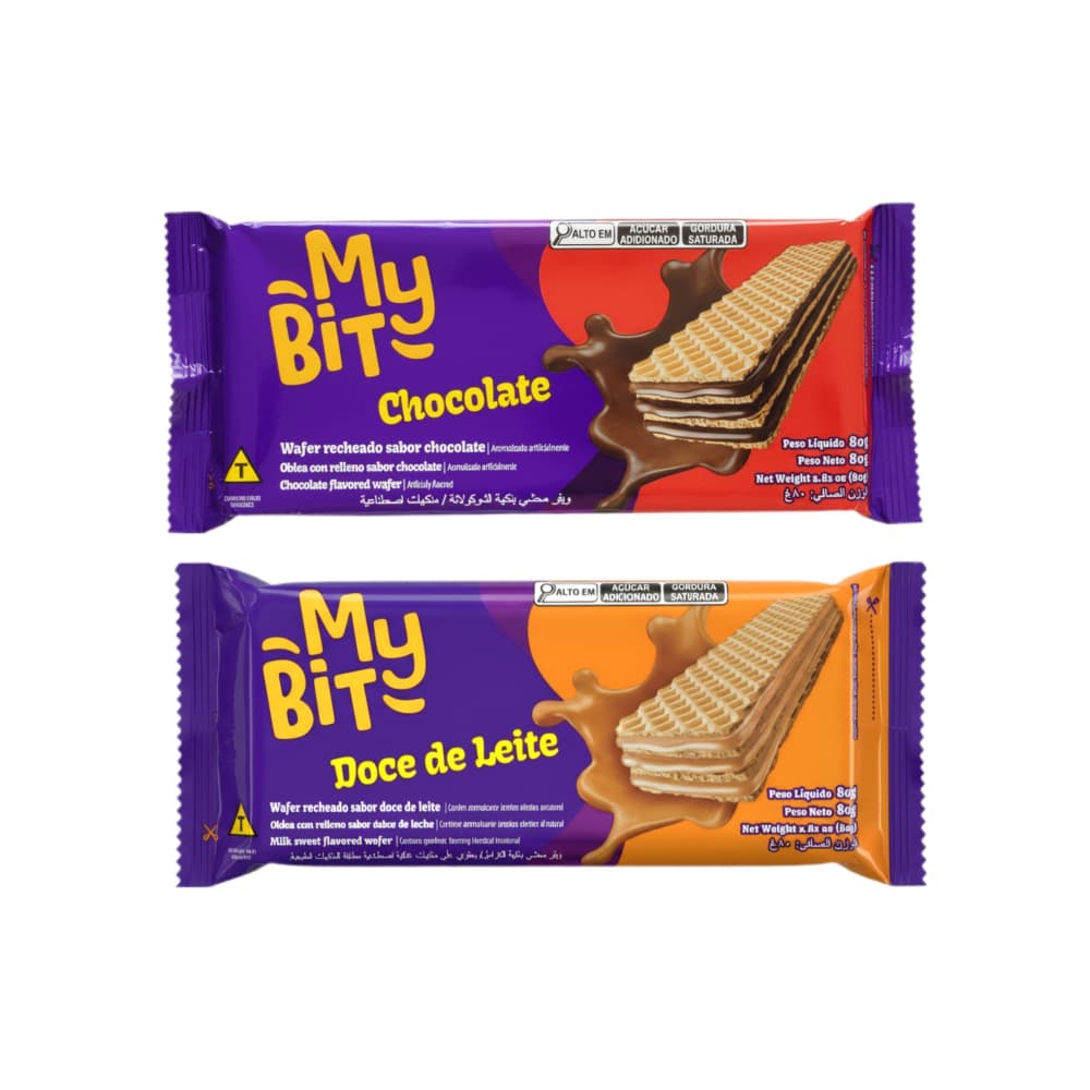 Sorbetos My Bit sabores chocolate y dulce de leche - Imagen 1