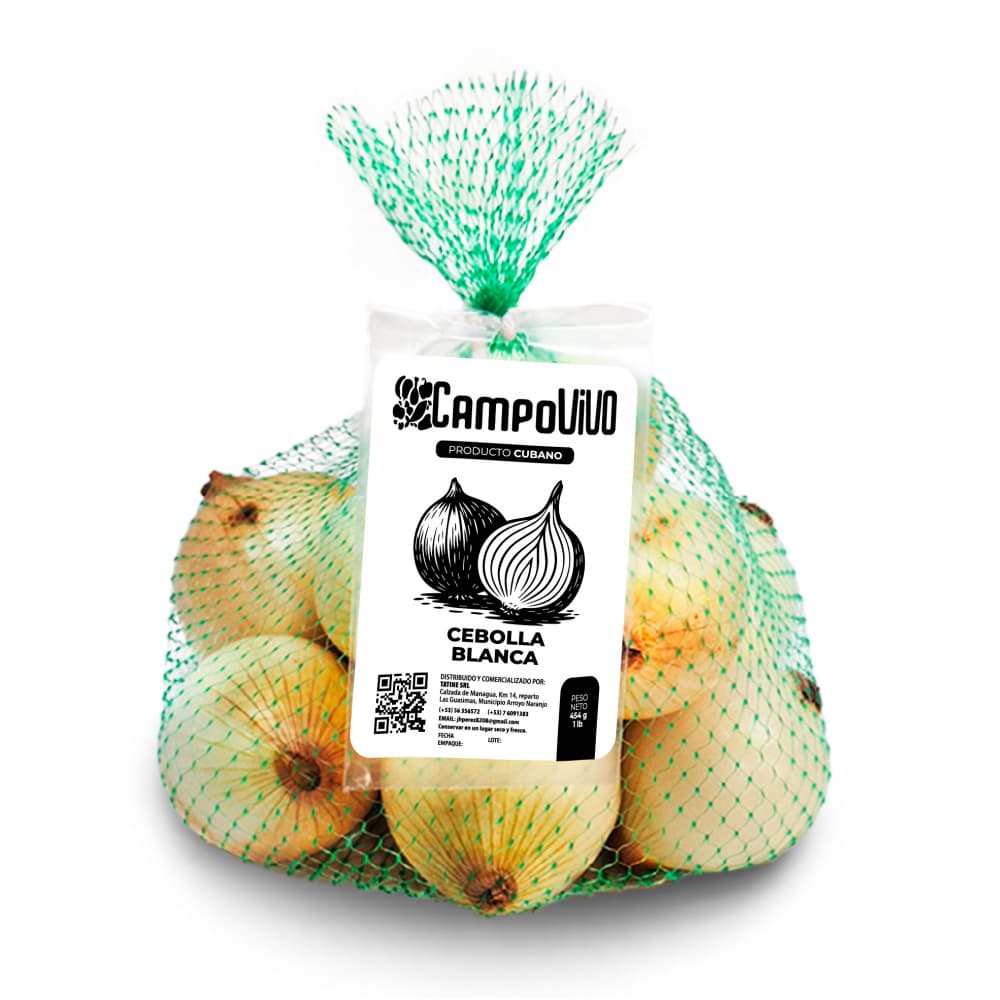 Cebolla blanca Campo Vivo (454 g / 1 lb) - Imagen 1