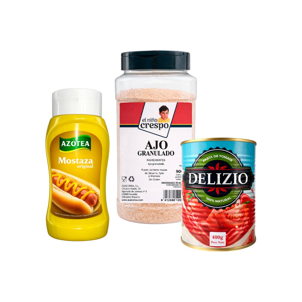 Combo: Mostaza + Pasta de Tomate + Ajo granulado - Imagen 1