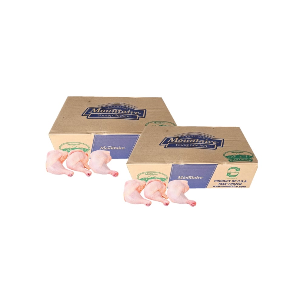 Caja de cuartos traseros de pollo Mountaire (2 x 15 kg / 33 lb) - Imagen 1