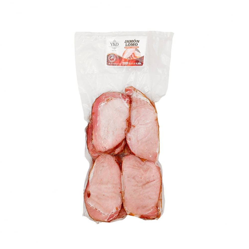 Jamón de lomo ahumado lasqueado (1 kg / 2.2 lb) - Imagen 1