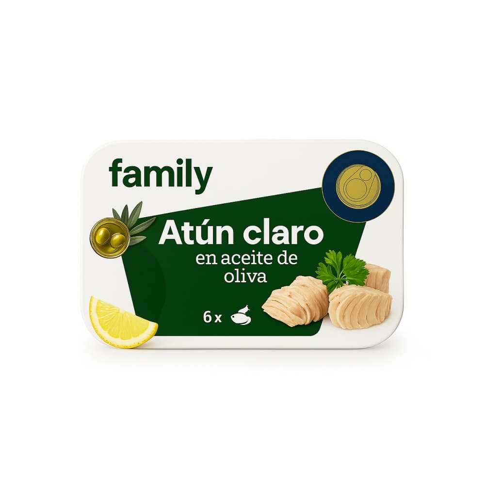 Atún claro en aceite de oliva Family (420 g / 14.8 oz) - Imagen 1