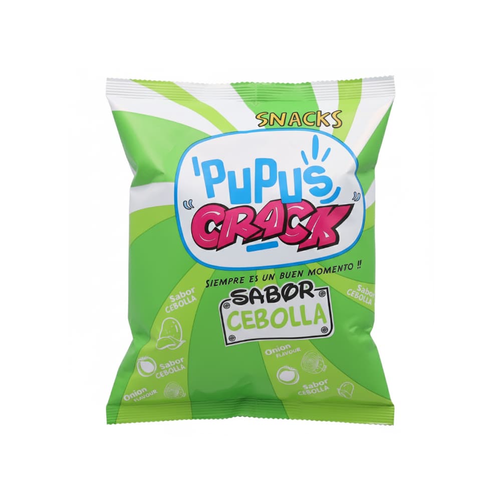 Snack sabor cebolla PuPus CRACK (50 g / 1.76 oz) - Imagen 1