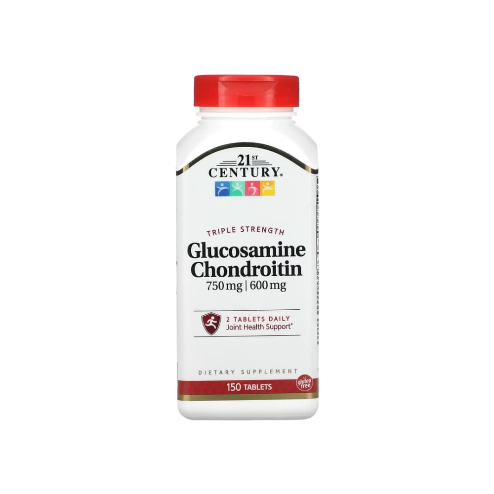 Triple potencia. Glucosamina 750 mg + condroitina 600 mg 21st Century (150 tabletas) - Imagen 1