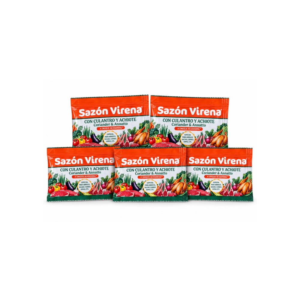 Sazón con cilantro y achiote Virena (25 g) - Imagen 1