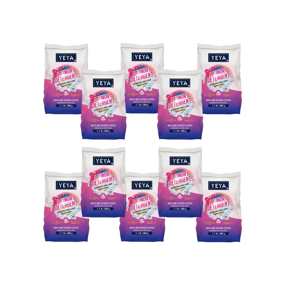Detergente en polvo con aroma a flores Yeya (10 x 500 g / 1.1 lb) - Imagen 1