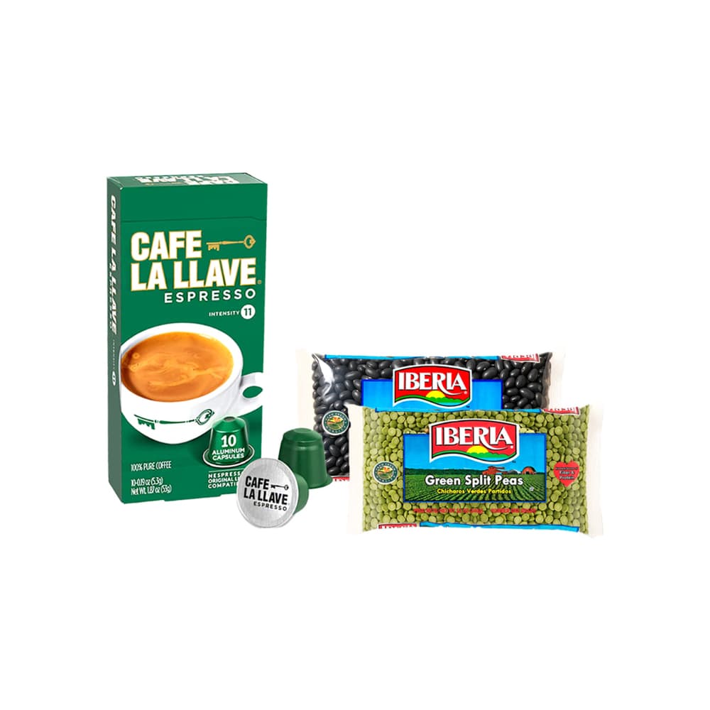 Combo de café en cápsula + frijoles negros + chícharos verdes partidos - Imagen 1