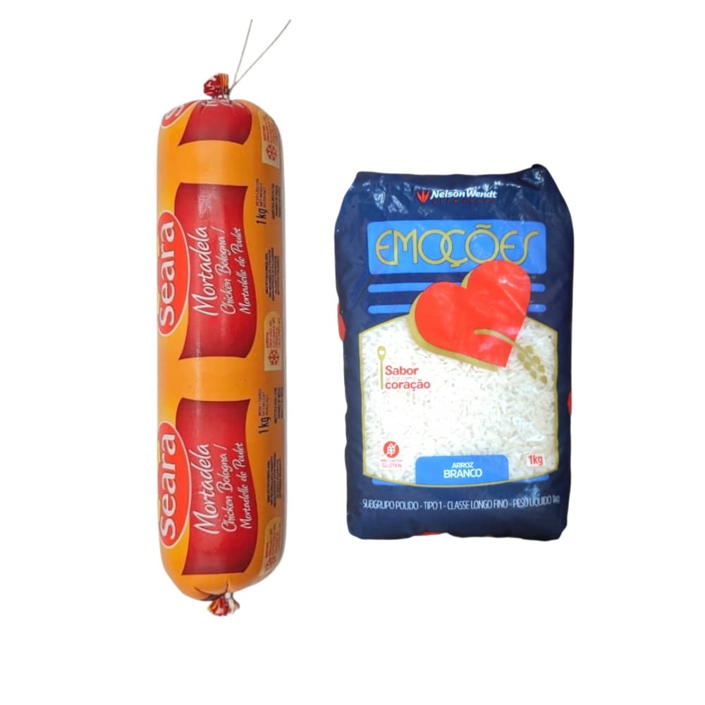 Arroz blanco brasileño Nelson Wendt + Mortadela de pollo Seara - Imagen 1
