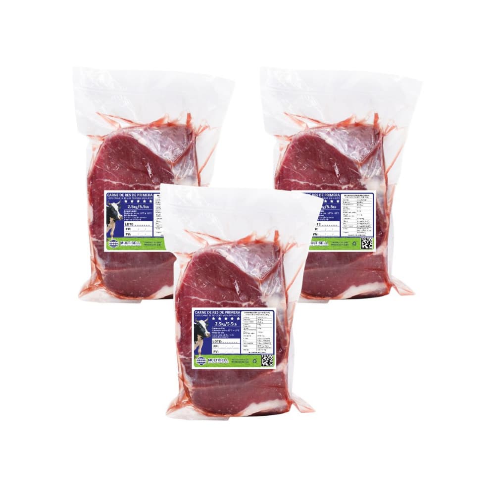 Carne de res de primera Multisell (3 X 2.50 kg / 5.5 Lb) - Imagen 1