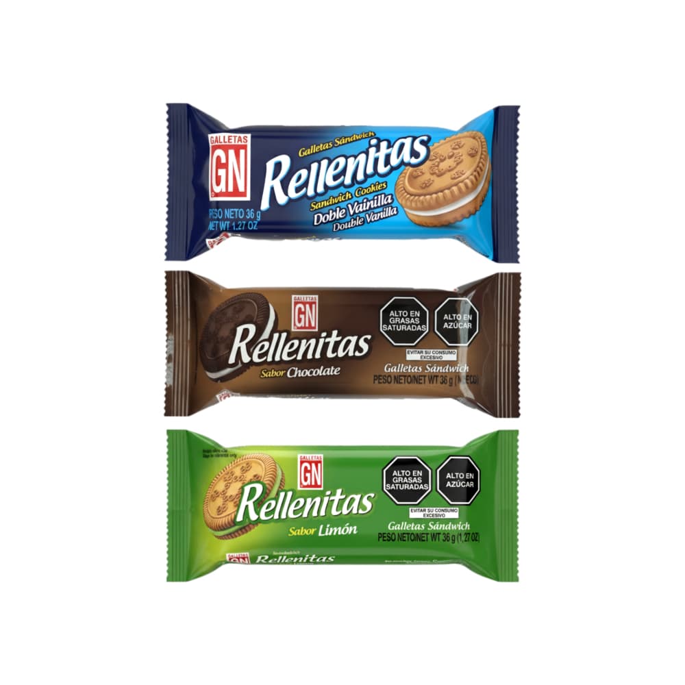 Trío de galletas Rellenitas - Imagen 1