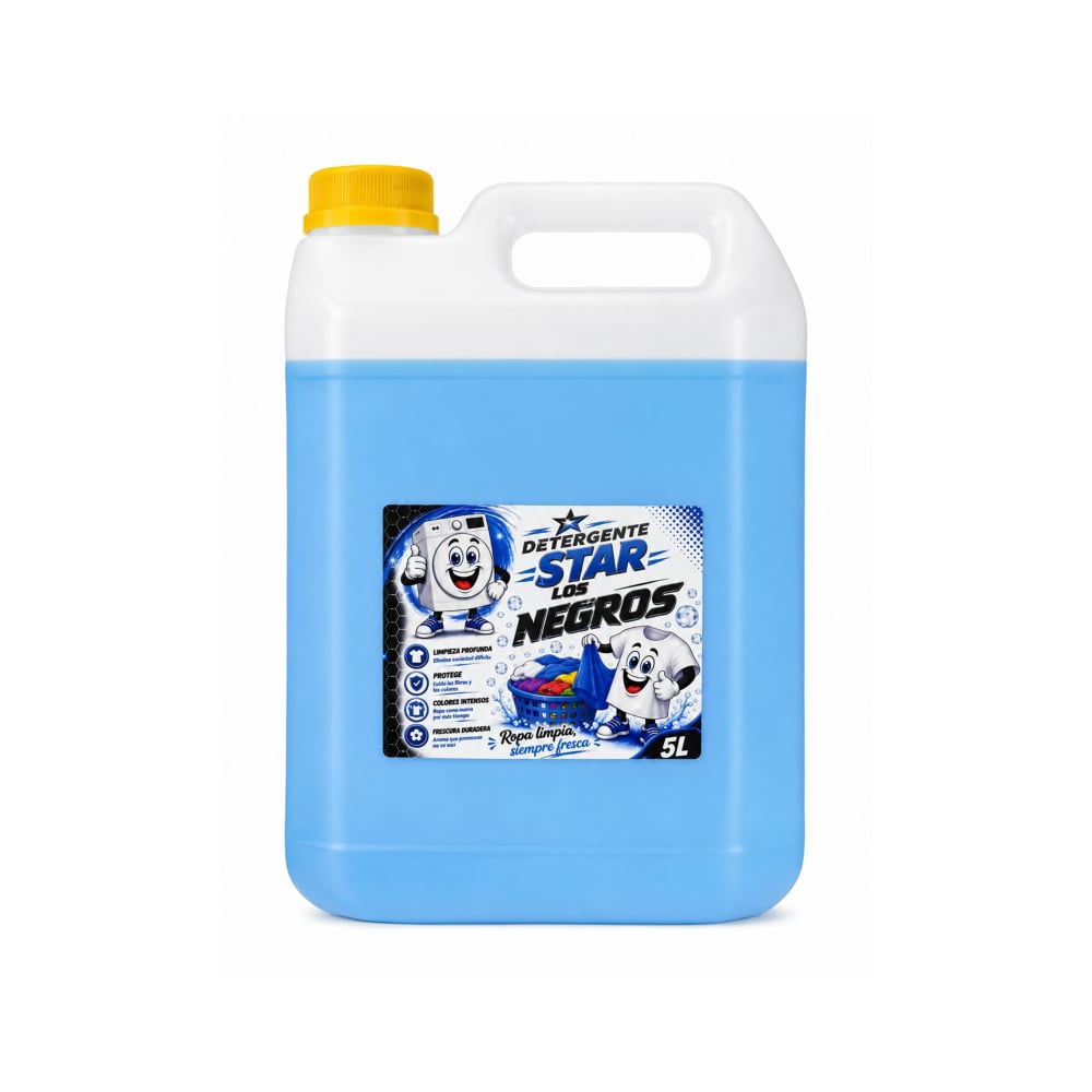 Detergente líquido para ropa Star Los Negros (5 L) - Imagen 1