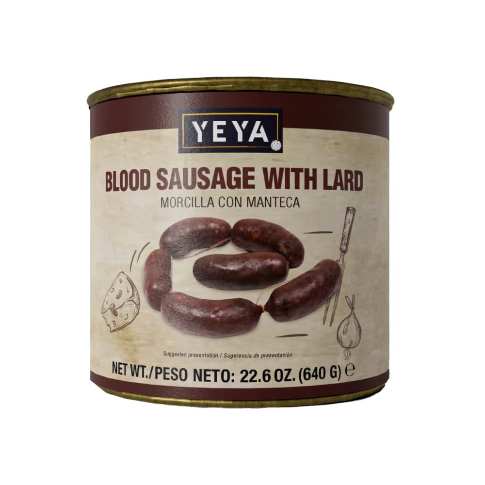 Morcilla con manteca Yeya (640 g / 1.41 lb) - Imagen 1