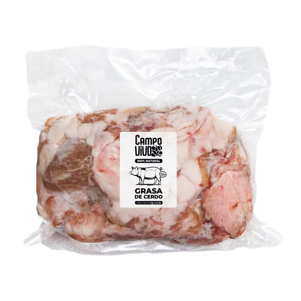 Grasa de cerdo Campo Vivo (1 kg / 2.2 lb) - Imagen 1