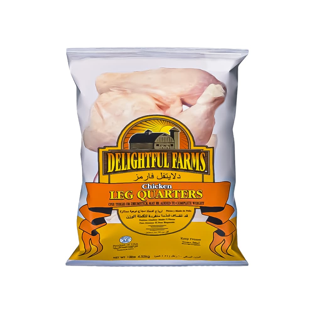 Cuartos traseros de pollo Delightful Farms (4.54 kg / 10 lb) - Imagen 1