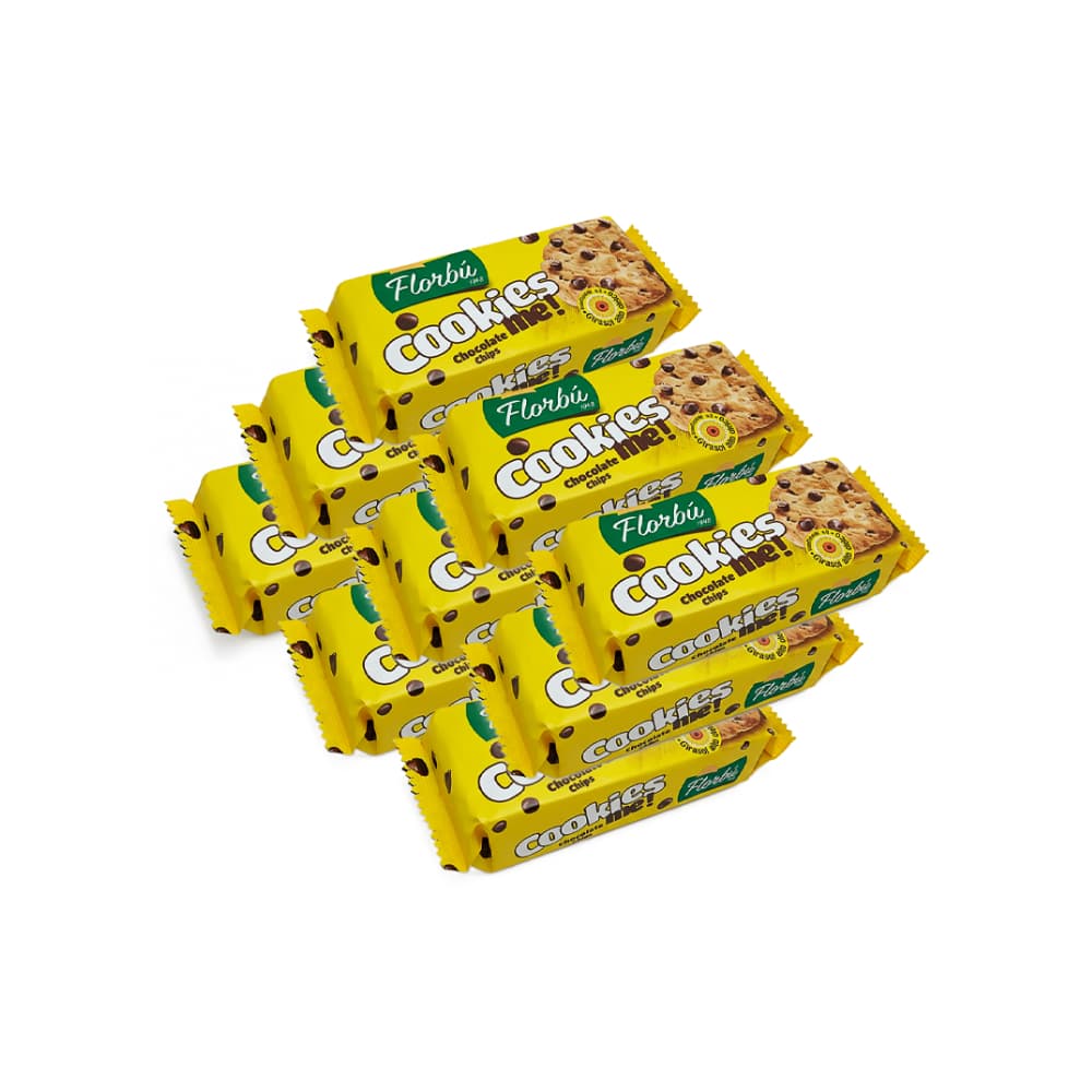 Galleta con chispas de chocolate Florbú (9 x 90 / 3.17 oz) - Imagen 1