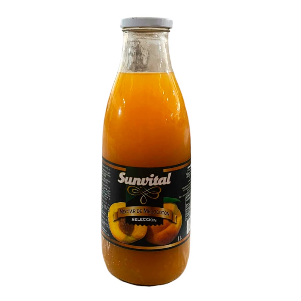 Jugo - néctar - de melocotón Sunvital (1 L) - Imagen 1