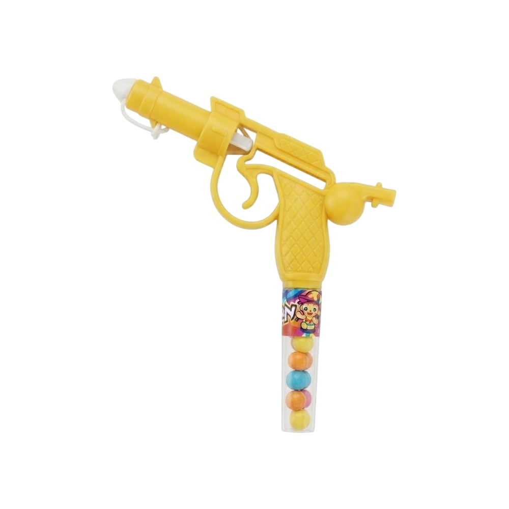 Pistola de juguete amarillo con caramelos Chipirrines - Imagen 1
