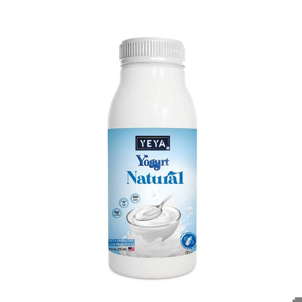 Yogurt natural con azúcar con probióticos Yeya (237 ml) - Imagen 1
