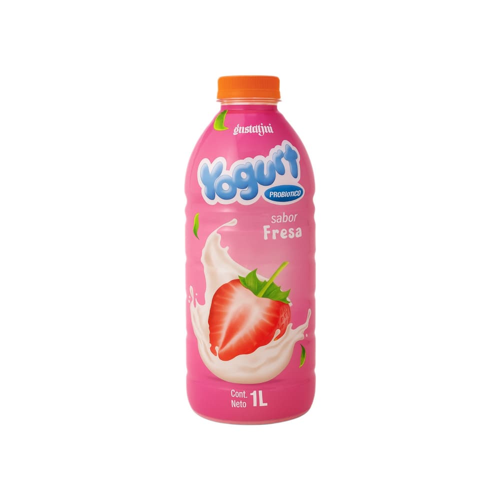 Yogurt de fresa Gustatini (1 L) - Imagen 1