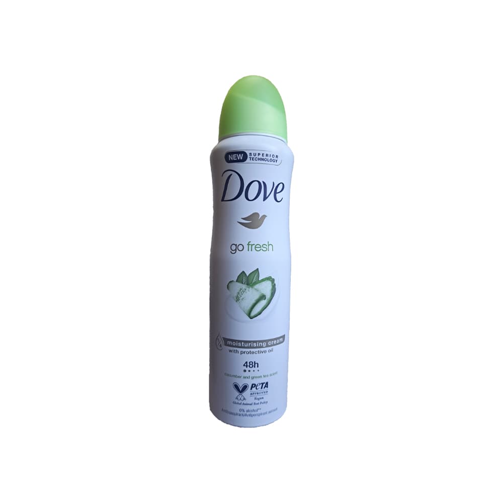 Desodorante en spray con aroma a pepino y te verde go fresh Dove (150 ml) - Imagen 1