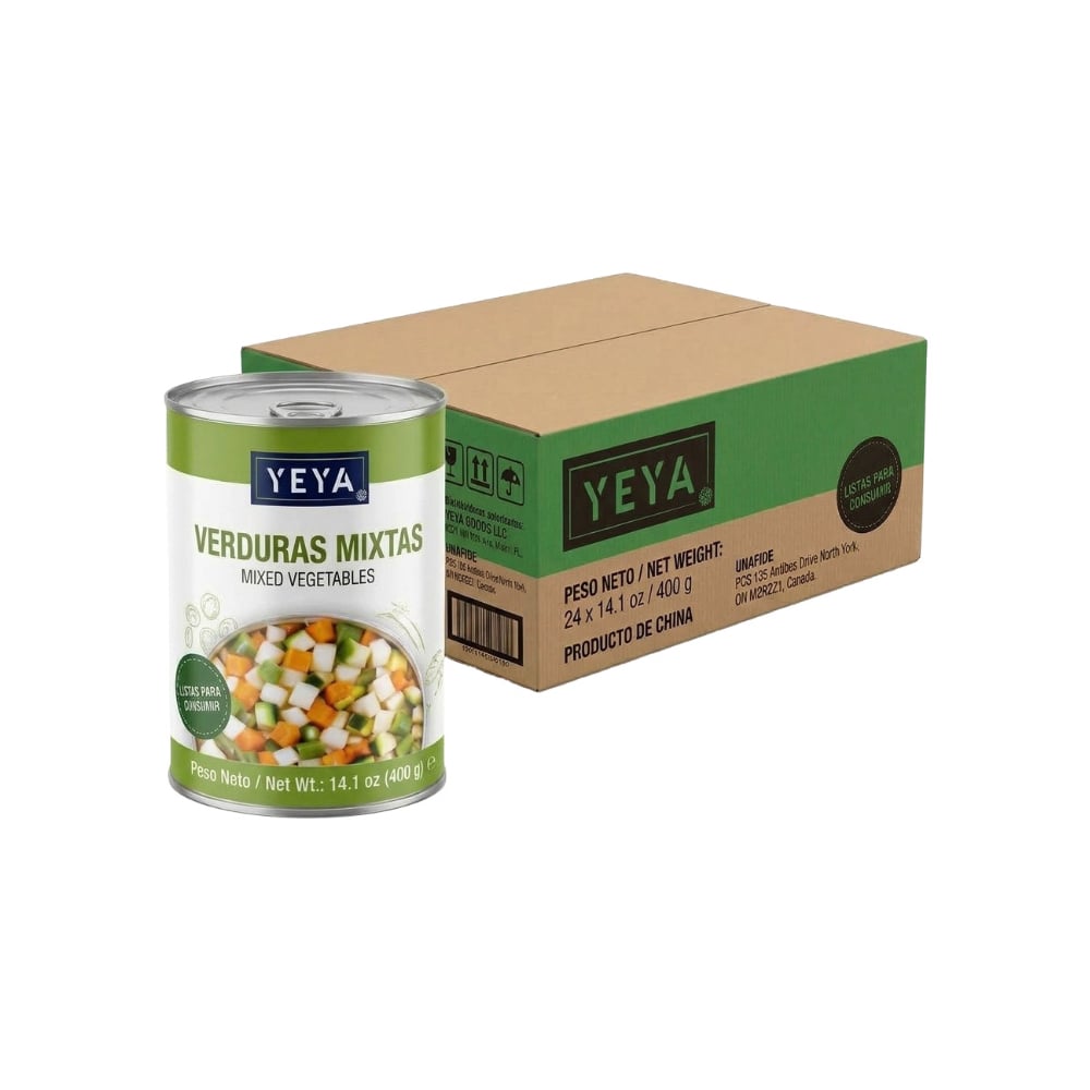 Verduras Mixtas YEYA (24 x 400 g / 14.1 oz) - Imagen 1