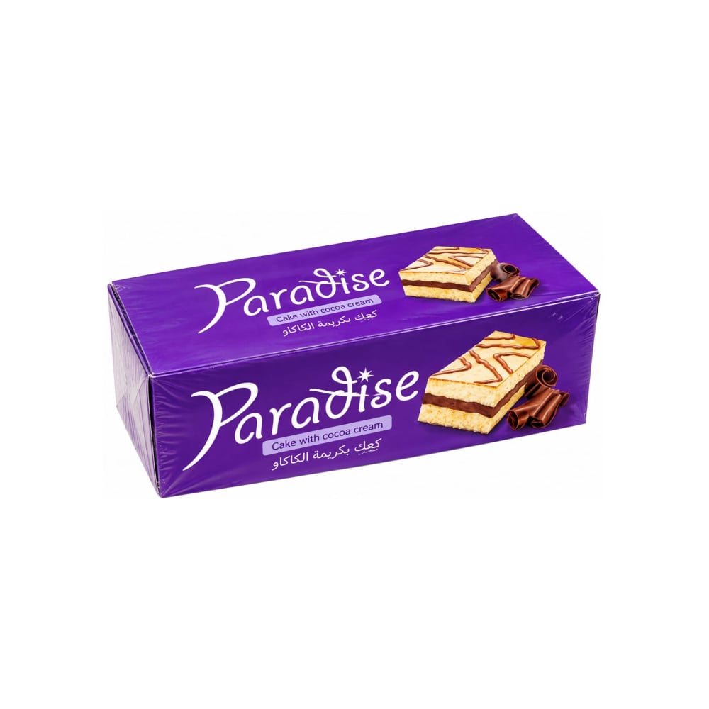 Pastel relleno de crema de chocolate con cobertura de chocolate blanco Simsek Paradise (24 x 25 g / 1.32 lb) - Imagen 1