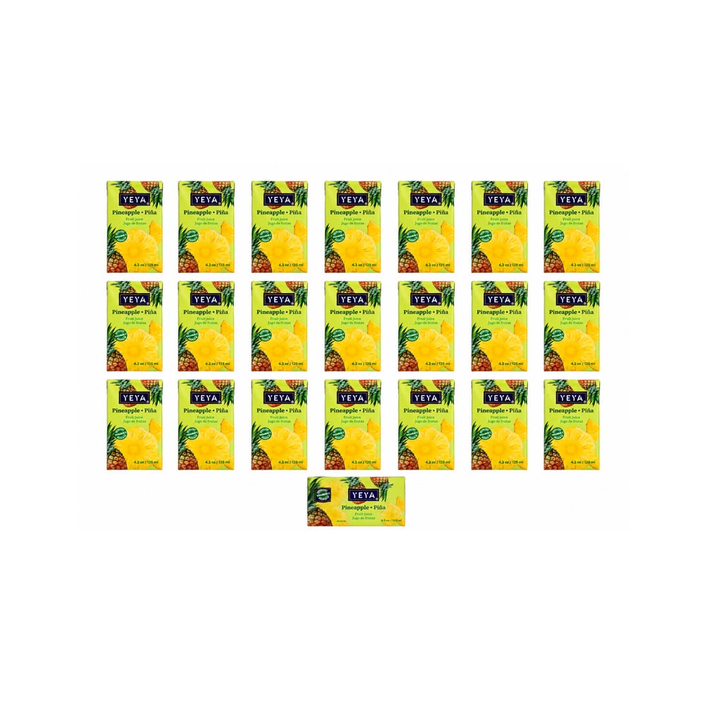 Jugo de frutas sabor piña YEYA (22 x 125 ml / 4.2 oz) - Imagen 1