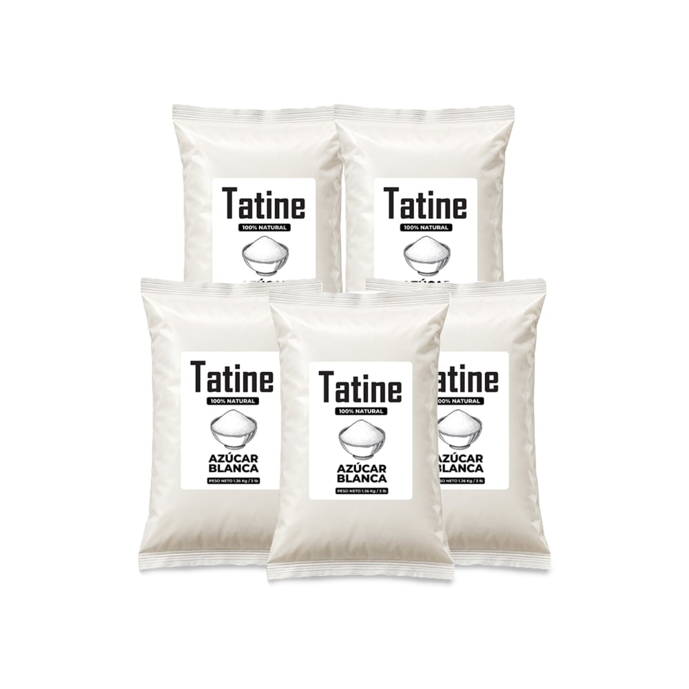 Azúcar blanca Tatine (5 x 1.36 kg / 3 lb) - Imagen 1
