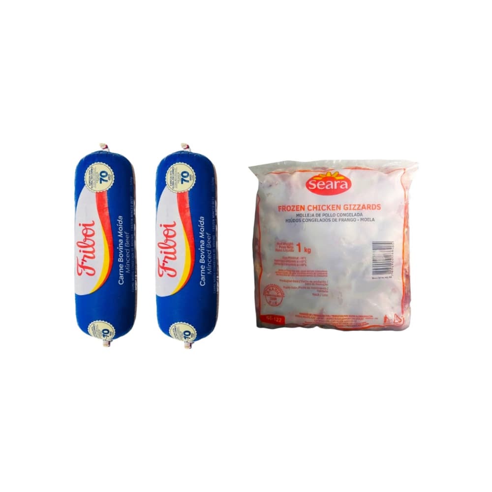 Picadillo de carne de res Friboi + Molleja de pollo congelada Seara - Imagen 1