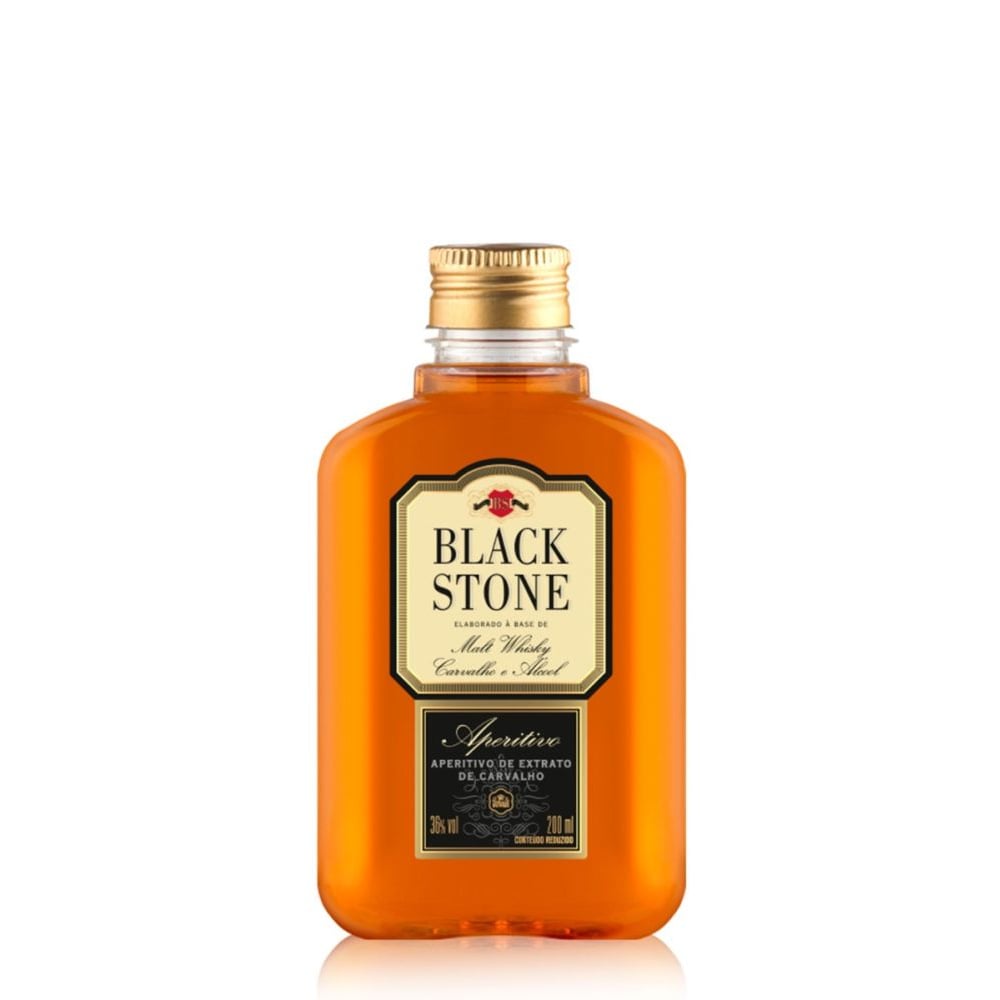 Whisky de malta y roble Black Stone (200 ml) - Imagen 1