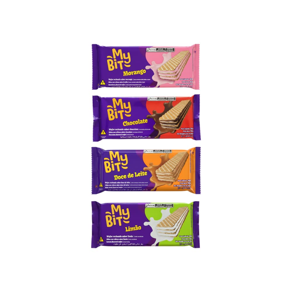 Sorbetos My Bit sabores chocolate, fresa, limón y dulce de leche - Imagen 1