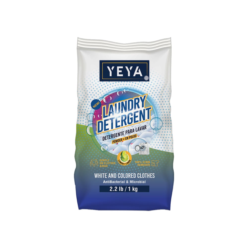 Detergente en polvo con aroma a limón YEYA (1 kg / 2.2 lb) - Imagen 1