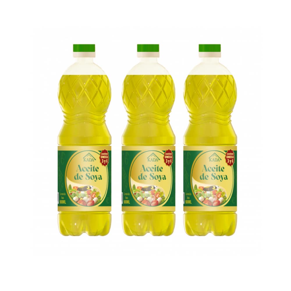 Aceite de soya Kada (3 x 900 ml) - Imagen 1