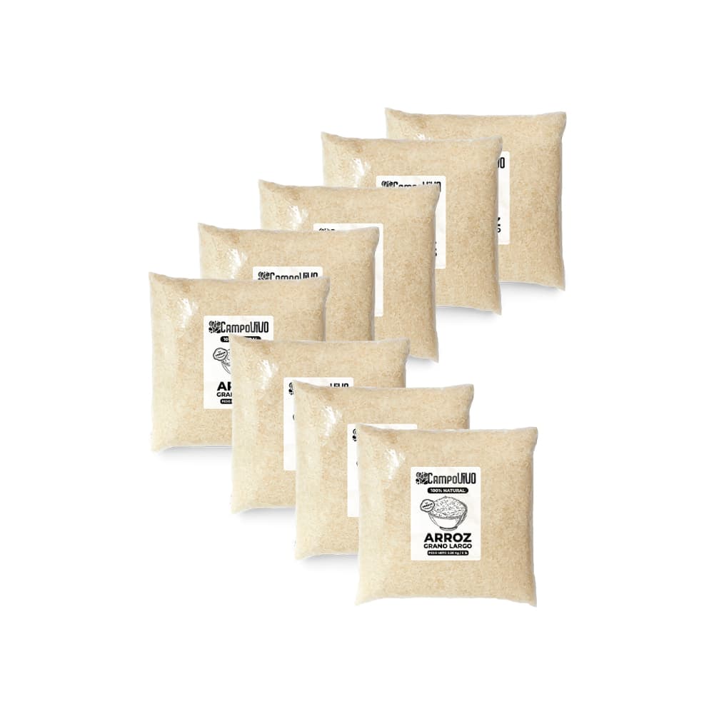 Arroz de grano largo Campo Vivo (8 x 2.26 kg / 5 lb) - Imagen 1