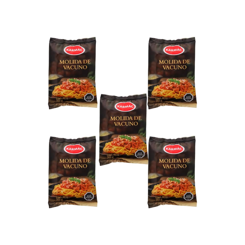 Molida de vacuno - res - Karmac (5 X 250 g / 8.81 oz) - Imagen 1