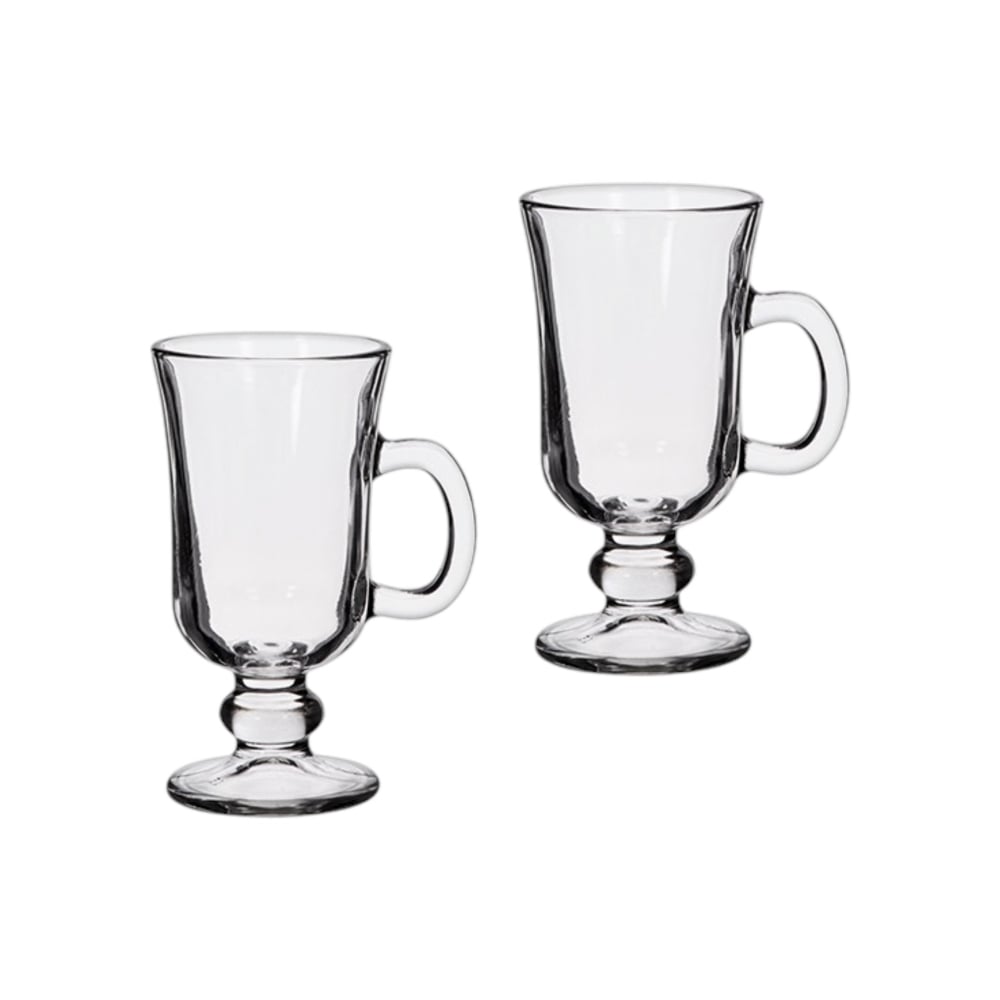 Juego de tazas de cristal café Irlande con asa 230 ml Alessandro (2 U) - Imagen 1