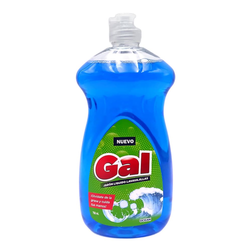 Jabón líquido lavavajillas aroma ocean Gal (750 ml) - Imagen 1