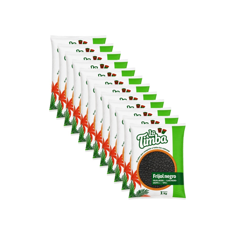 Frijoles negros La Timba (12 x 1 kg / 2.2 lb) - Imagen 1