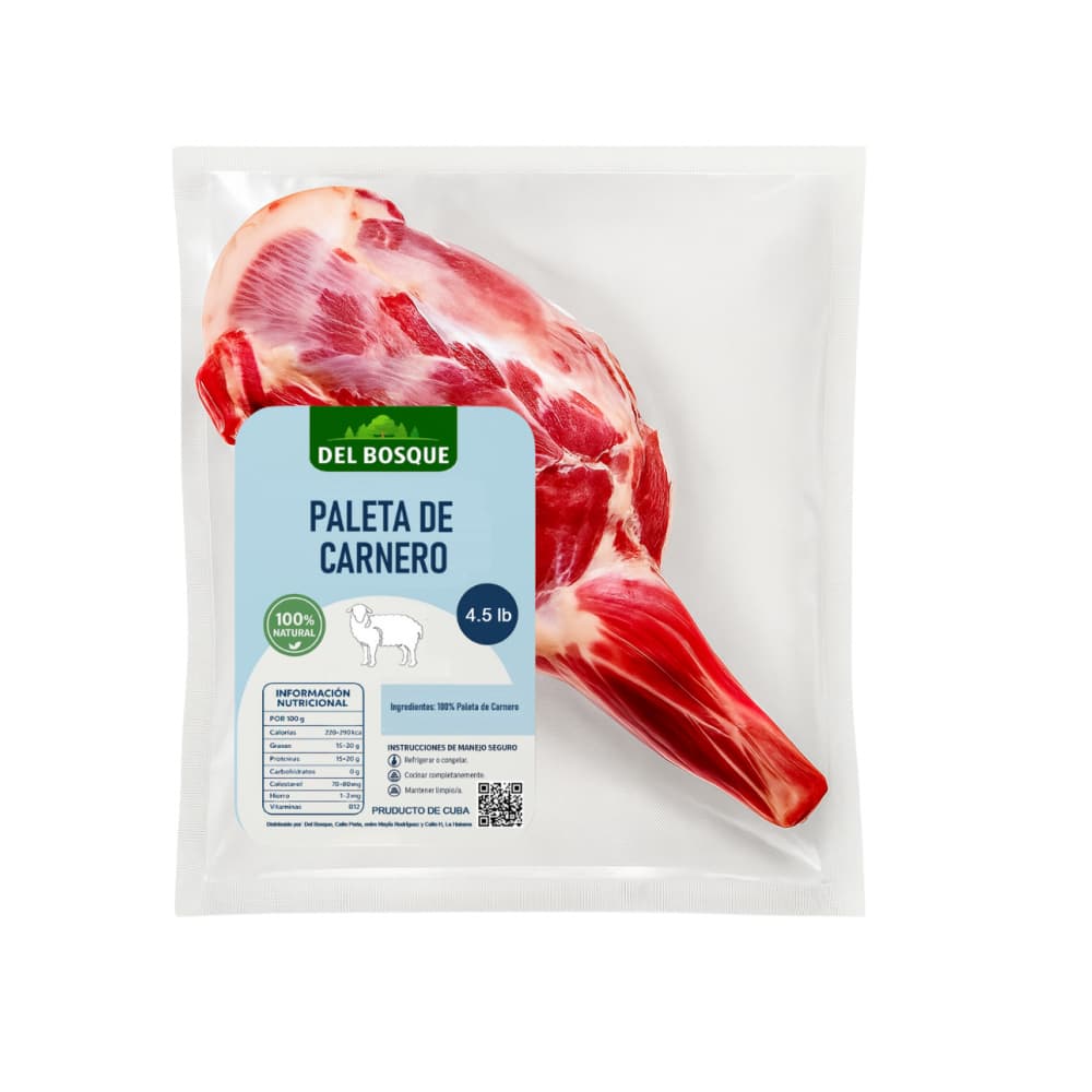 Paleta de carnero Del Bosque (2.04 kg / 4.5 lb) - Imagen 1