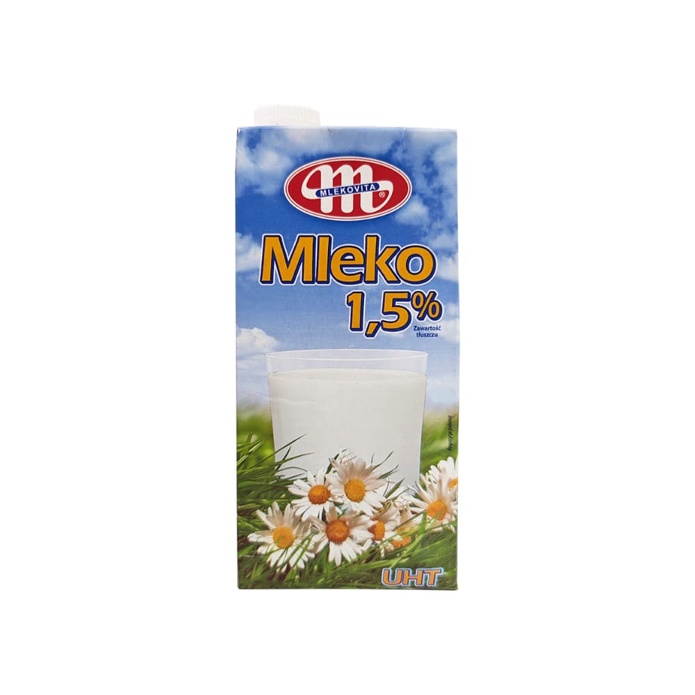 Leche semidesnatada Mlekovita (1 L) - Imagen 1