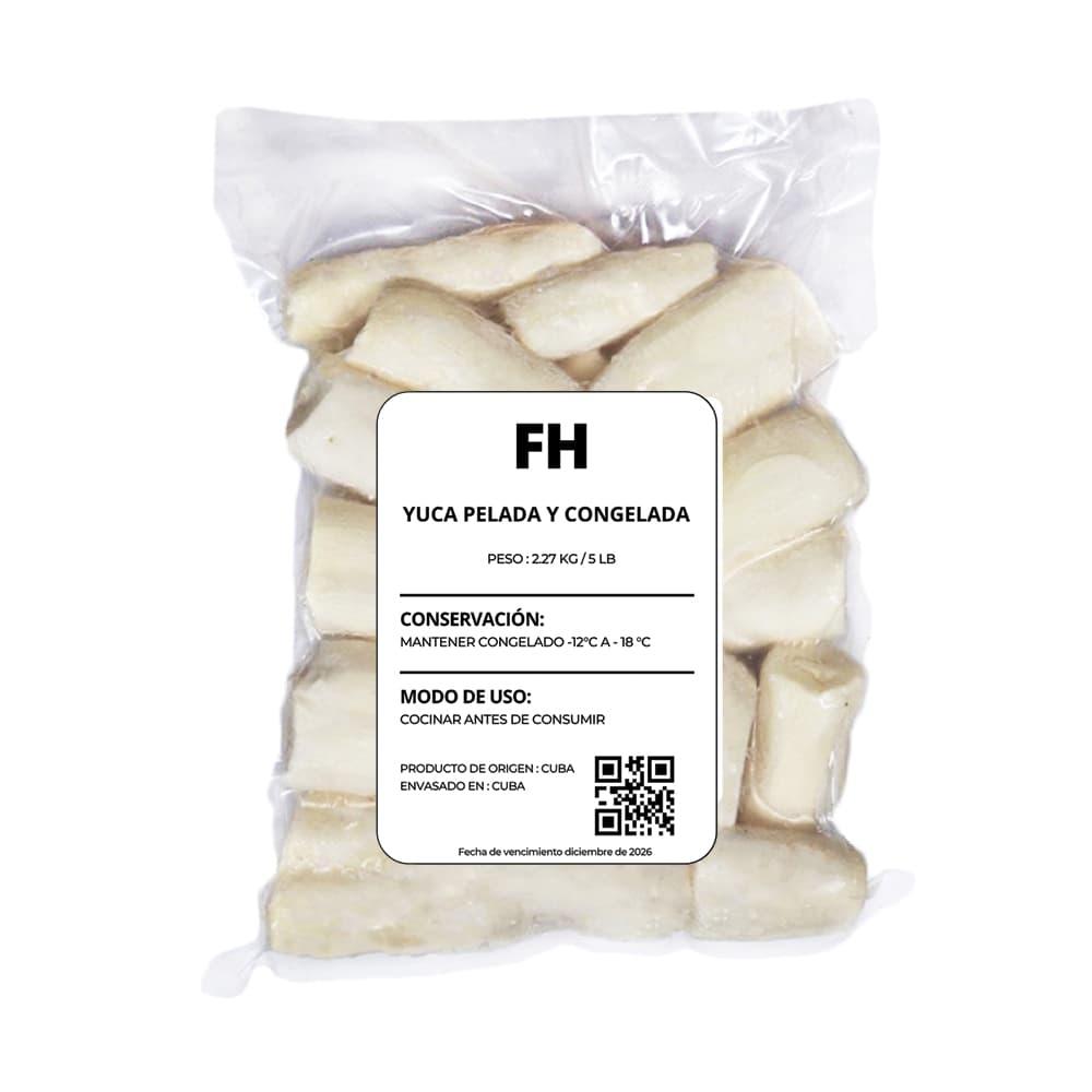 Yuca pelada y congelada Fresco Habana (2.27 kg / 5 lb) - Imagen 1