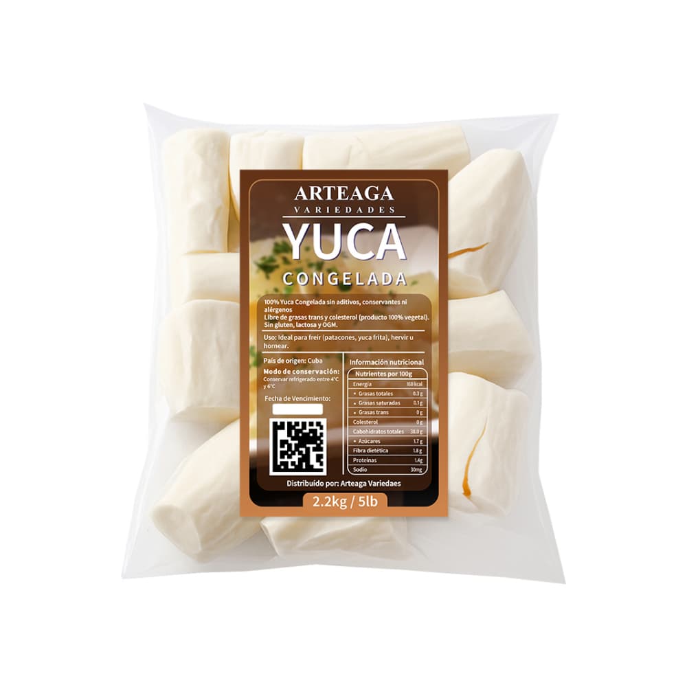 Yuca congelada Arteaga Varidedaes (2.27 kg / 5 lb) - Imagen 1