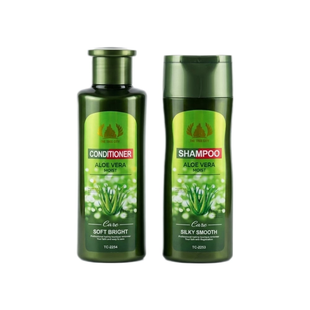 Juego de Champú y acondicionador de sábila The Tree City (400 ml + 500 ml) - Imagen 1