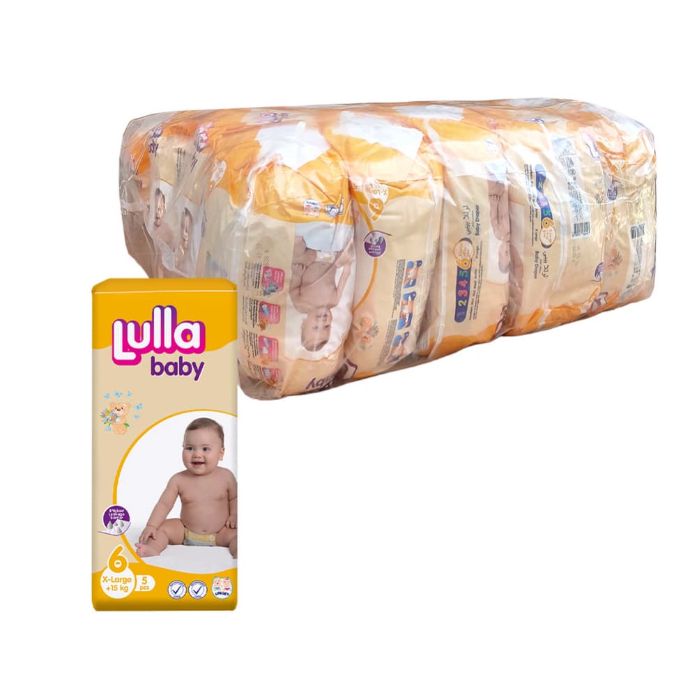 Pañales desechables - culeros - para bebé etapa 6 X-Large Lulla Baby (20 x 5 U) - Imagen 1